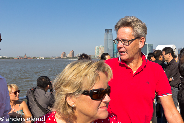 Boat sightseeing southern Manhattan